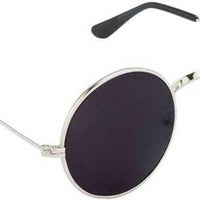 Unisex Black Round Sunglass