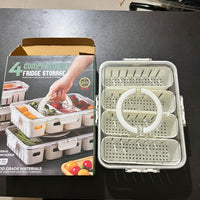 4 Compartment Fridge Storage